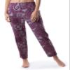 Wrangler Women's Short Sleeve Graphic Tee and Printed Pants Pajama Sleep Set, Amaranth/Paisley, Large view 4