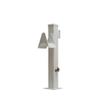 CM Marine 36" Shore Power Pedestal with Water & Electric | 15 Amp GFCI Outlet | Hose Holder | Brass Spigot (White) view 1