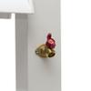 CM Marine 36" Shore Power Pedestal with Water & Electric | 15 Amp GFCI Outlet | Hose Holder | Brass Spigot (White) view 4