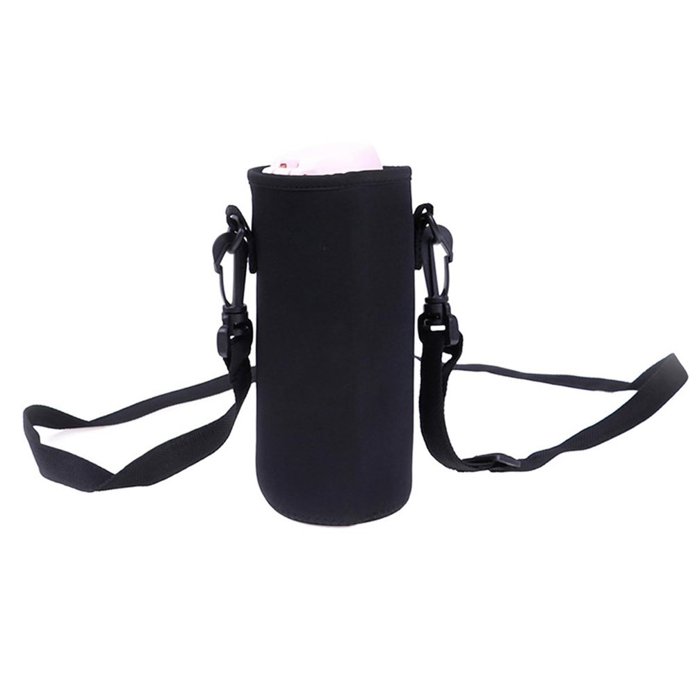 ACUIF Water Bottle Carrier Bag, Bottle Pouch Holder, Adjustable Shoulder Hand Strap Thermos Cup Case Insulated Bag Sling Neoprene Cup Sleeve Sports Water Bottle Accessories,750ml