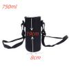 ACUIF Water Bottle Carrier Bag, Bottle Pouch Holder, Adjustable Shoulder Hand Strap Thermos Cup Case Insulated Bag Sling Neoprene Cup Sleeve Sports Water Bottle Accessories,750ml view 2