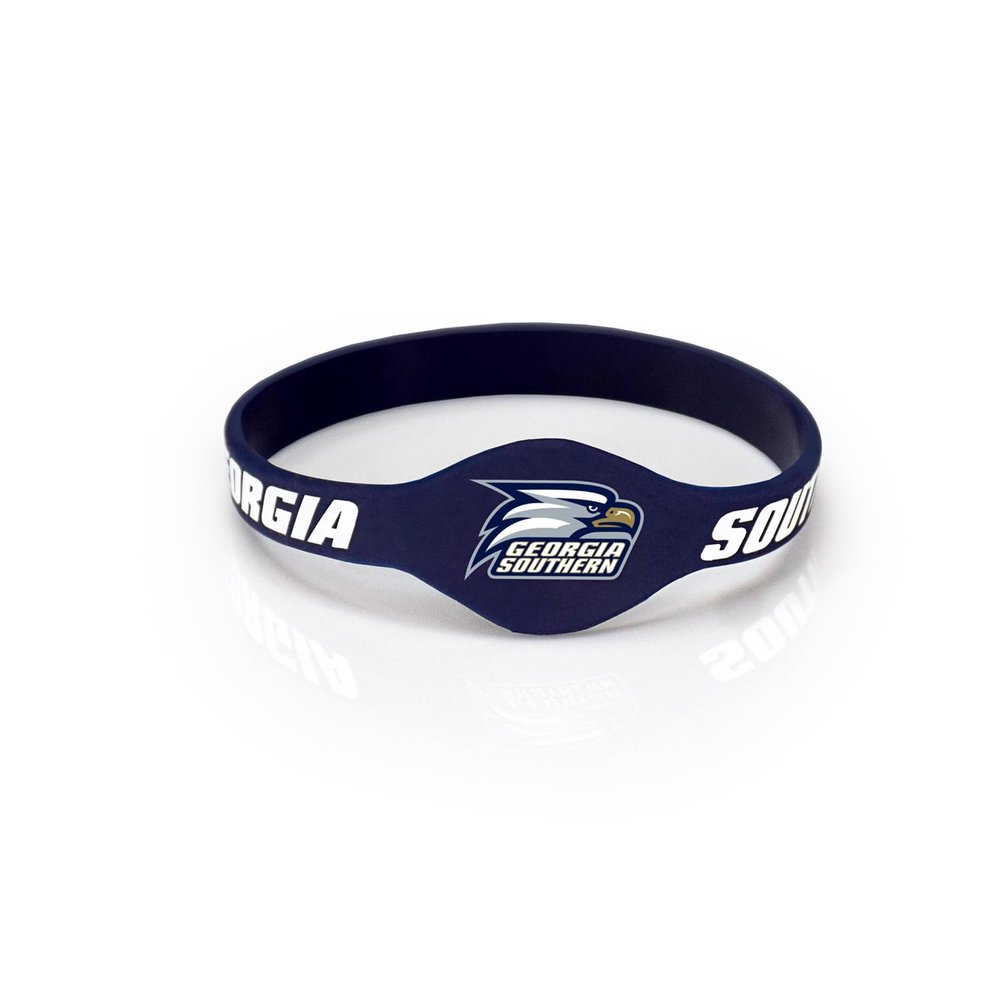 Fan Frenzy Gifts Silicone Bracelet Officially Licensed College Silicone Bracelets | NCAA College Football Bracelets | University Team Jewelry, (Georgia Southern University)