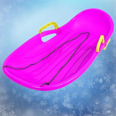Children's Sledges, Thickened Plastic Sledges, Winter Tandem Sledges, Sledges with Brakes and Pull Ropes
