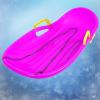 Children's Sledges, Thickened Plastic Sledges, Winter Tandem Sledges, Sledges with Brakes and Pull Ropes view 1