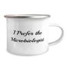 Inappropriate Microbiologist Gifts, I Prefer the, Birthday Unique Gifts, 12oz Camping Mug For Microbiologist from Friends, Microbiologist coffee mug, Microbiologist travel mug view 2