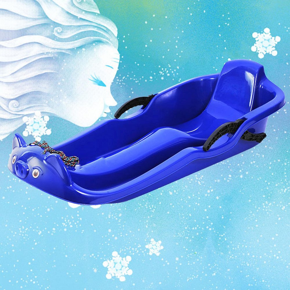 Two-Handle Children's Sledges, Two-Person Padded Sledges, Sledges with Backrests, Frost-Resistant and Wear-Resistant Sledges