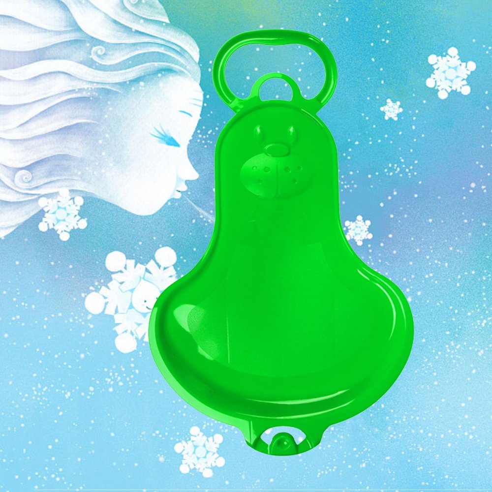 Children's Sled, Adult Thickened Sled, Winter Sled, Frost-Resistant and Wear-Resistant Sled, Plastic Sled