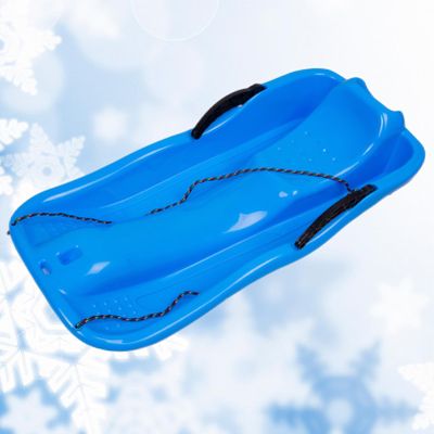 Two-Person Sledges, Children's Sledges, Thickened Plastic Sledges, Sledges with Backrests and Pull Ropes