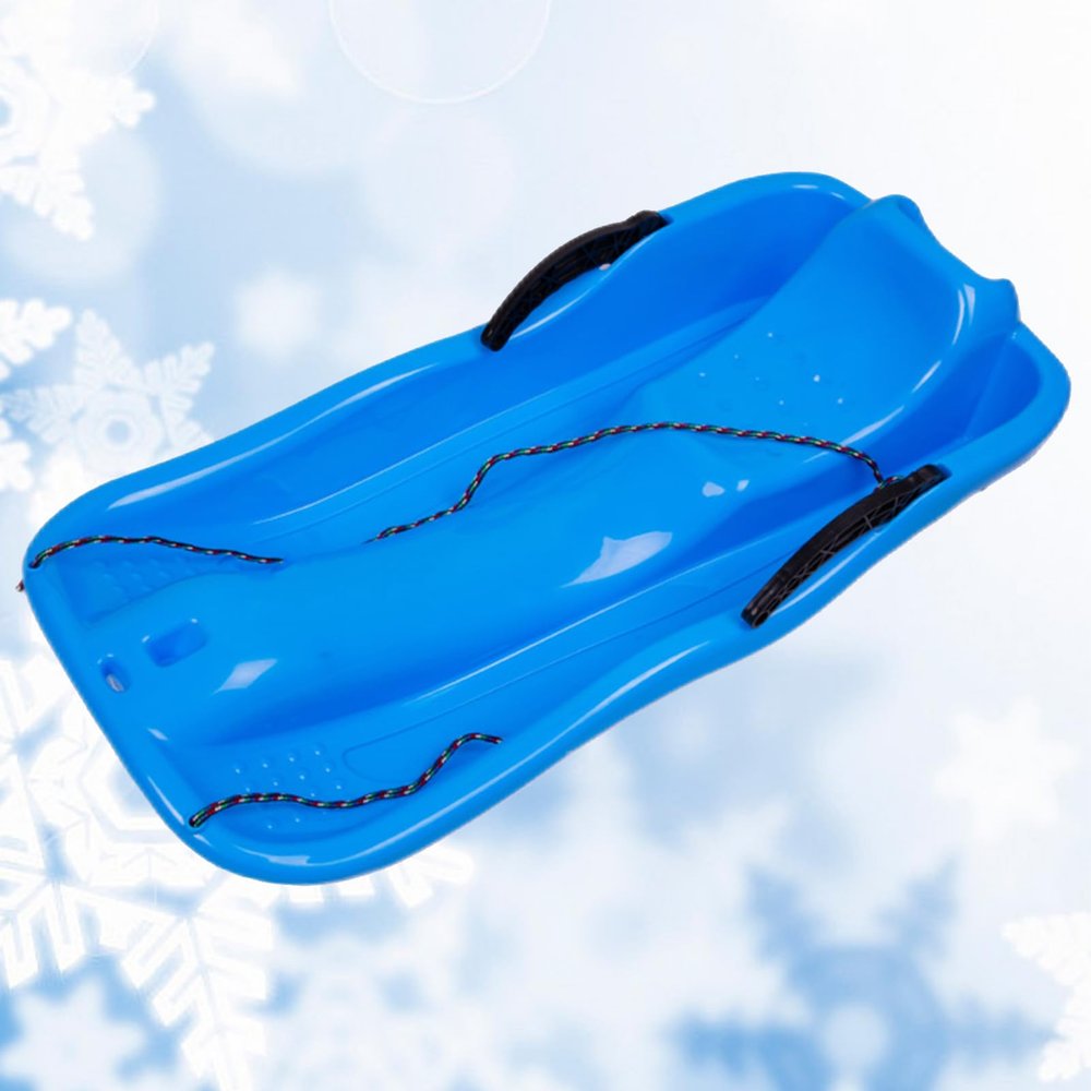 Two-Person Sledges, Children's Sledges, Thickened Plastic Sledges, Sledges with Backrests and Pull Ropes