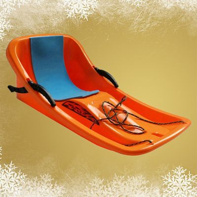 Double Handle Children's Sled, Anti-Freezing Wear-Resistant Sled, Double Thickened Sled, Sled with Pull Rope