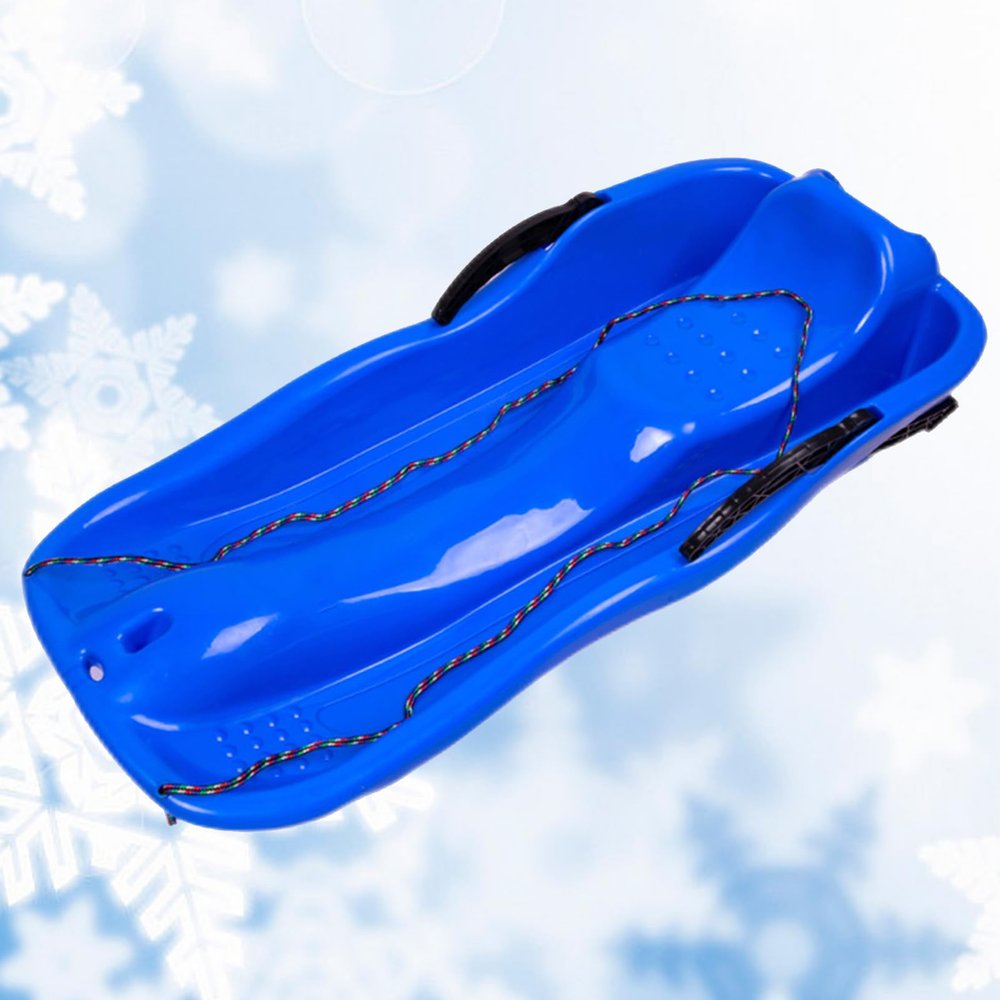 Two-Person Sledges, Children's Sledges, Thickened Plastic Sledges, Sledges with Backrests and Pull Ropes