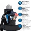 Arca Gear 40 OZ Hydro Vessel & Hydro Carrier Combo Pack - Insulated Stainless Water Bottle and Carrier - Ombr Pink & Green Bottle - Lagoon Blue view 4