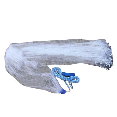 BESPORTBLE American Hand Cast Net Loop Fishing Net Small Mesh Nylon Monofilament for Saltwater and Freshwater Fishing Enthusiasts Fast-Sinking Galvanized Weight Zinc Sinkers