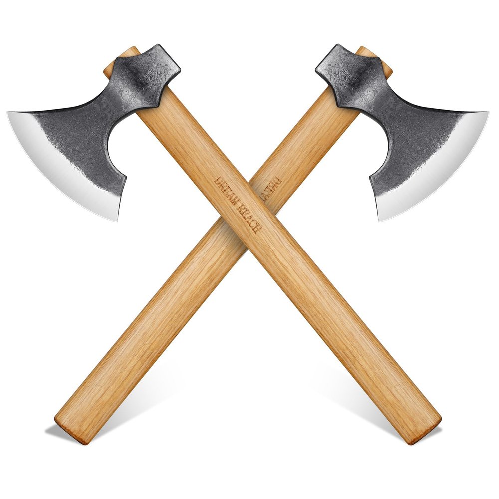Dream Reach Throwing Axes 2 Pack - 16 in Viking Tomahawk Axe