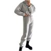 Women Sweatsuit Two Piece Outfits Fashion Teen Girls Y2K Tracksuit Cropped Hoodies Sweatshirt Jogger Pants Fall Outfits Gray view 1