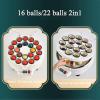RESKIU Billiard Ball Polishing Cleaning Machine,2 in 1 Cleaning Machine 16/22 Balls Billiards Cleaning, ool Ball Cleaner polishing Machine is Suitable for Billiards Ball Set,22balls view 2