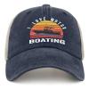 I Love Motor Boating Hat for Men Fashion Running Hat Mens Purplish Blue01 Cycling Cap Fashionable for Nanny view 2