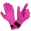 AUAUY Water Gloves, 3mm Neoprene Five Finger Warm Wetsuit Gloves, Flexible Anti Slip Surfing Glove with Adjustable Wrist Strap for Scuba Diving Snorkeling Surfing Paddling Kayaking Swimming view 1