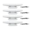 ORLANG White Nylon Boat Cleat 5 Inch, 4 Pack Dock Cleat with Hardware, Boat Dock Cleats Rope Cleat for Marine, Boats,Kayak,Canoe,Deck,Nautical Dcor,Home Decor view 1