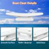 ORLANG White Nylon Boat Cleat 5 Inch, 4 Pack Dock Cleat with Hardware, Boat Dock Cleats Rope Cleat for Marine, Boats,Kayak,Canoe,Deck,Nautical Dcor,Home Decor view 4