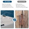 316 Stainless Steel Boat Hatch Hinges,3 inch x 1-1/2 inch (76 x 38mm) Polished Marine Hinge,Marine Heavy Duty stainless steel hinges with Screws,for Boats,Yachts,Doors,Deck,Windows,Cabinets (4 Pack) view 4