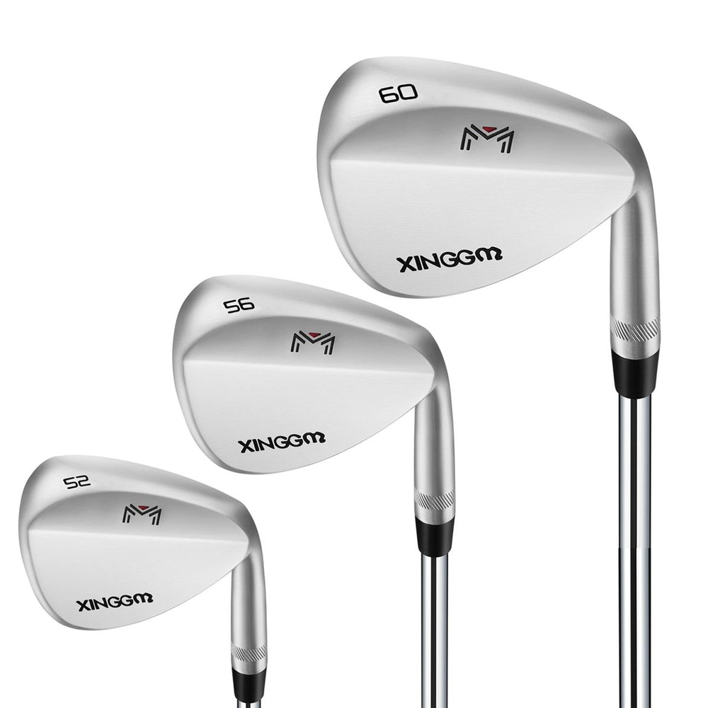 XINGGM Forged Golf Wedge Set for Men or Individual 48/50/52/54/56/58/60/68/70/72 Degree RH Gap Wedge Sand Wedge Easily Escape from Bunker,Milled Face for More Spin