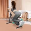 Foldable Ab Workout Machine, Core&Abdominal Cruncher Trainer Machine 120-Degree Arc-Shaped Body Shaper Random Rotation Sit Up Bench with LED Display Monitor for Home Gym (Black) view 3