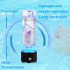 2-in-1 Hydrogen Alkaline Water Bottle Generator Portable Hydrogen Rich Water Glass Water Cup 3 Minutes Make Hydrogen Production Up to 900PPB for Improve Water Quality 400ml (Color : Beige) view 4