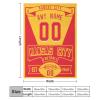 Ship Next Day Kansas Custom City Football Throw Blanket Personalized Name Number for Men Women Youth Kids Oversized Soft Flannel Blanket Decorative for Bedroom Living Room, Made in USA view 4