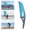 BANLICALI Inflatable Paddle Board, Inflatable PVC Stand Up Paddle Board with 360 Rotation Base, 4.2/45.21ft Sail Area, Freestanding Inflatable Paddleboard for Water Sports Surfing Blue+Red view 3