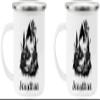 Dallas Adventure Awaits Custom Name Enamel Campfire Mug, Mountain Camping Coffee Cup, Nature Outdoor Personalized - White - One size view 2