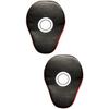 BESPORTBLE 2pairs Handheld Boxing Taekwondo Training Pads Curved Mitts for MMA Karate Kung Fu Thai Boxing Red Black Design for Gym Training Sparring Sessions view 1
