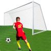 LalaKoo Full Size Soccer Goal Net Replacement 24x8 FT Soccer Goal Net [4mm Nylon, 4.7" Hexagonal] Goal Post Netting Hexagon Full Size Training Nets White (1PC Standard 24' W x 8' H x 3' D x 8' B) view 1