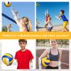 Abeillo Volleyball Arm Sleeves Passing Hitting Forearm Sleeves with Protection Foam Pads and Thumb Hole,Padded Volleyball Sleeves for Youth Girls 1 Pair White view 4