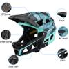 Lixada Adult Bike Helmet, Full Face Mountain Bike Helmet Lightweight Bicycle Helmet with Pads & Visor, Comfort Cycling Helmet Racing Downhill MTB Helmet for Men Women view 3