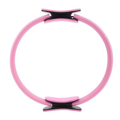 Ddewing 4 Colors Yoga Ring Dual Grip Yoga Pilates Ring 15.0 in Magic Circle with Dual Grip Resistance Circle for Thighs and Legs Fitness (Pink)