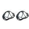 CDQL 2Pcs Walk Traction Cleats,Ice Cleats Anti Slip Crampons Ice Snow Grippers,High Tension Spring Crampons for Winter Hiking Jogging Hunting on Snow view 1