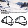 CDQL 2Pcs Walk Traction Cleats,Ice Cleats Anti Slip Crampons Ice Snow Grippers,High Tension Spring Crampons for Winter Hiking Jogging Hunting on Snow view 3