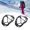 CDQL 2Pcs Walk Traction Cleats,Ice Cleats Anti Slip Crampons Ice Snow Grippers,High Tension Spring Crampons for Winter Hiking Jogging Hunting on Snow view 4