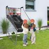 Giantex Foldable Basketball Arcade Game, 8 Game Options, Electronic Double Shot 2 Player w/ 4 Balls and LED Scoring System, Indoor Basketball Game for Kids, Adults, Black & Silver view 3