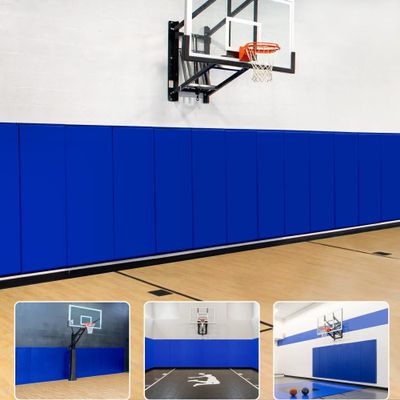 2FT x 6FT Gym Wall Pads- Protective Wall Padding for Gymnasiums, 2" Thick Foam Safety Wall Mat for Basketball, School Gyms, and Home Workout Rooms- Easy Stick Wall Pad, Waterproof & Easy Clean