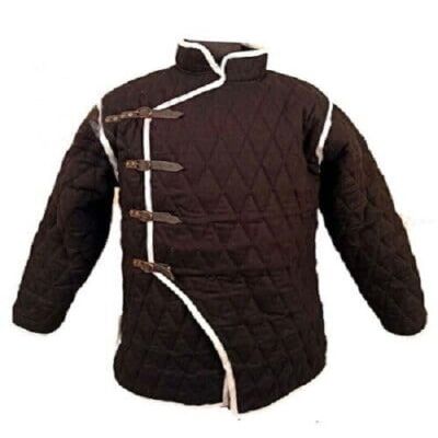 Thick Padded Cotton Gambeson Medieval Knights Warrior Cotton Gambeson Coat Aketon Jacket Armor By MEDIEVAL KNIGHTS (2 X-Large)