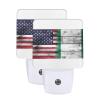 Qauirfe Us Nigeria America Flag Night Light Set of 2 Home Decor
