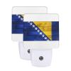 Qauirfe Bosnia and Herzegovina Flag Night Light Set of 2 Home Decor view 1