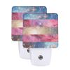 Qauirfe Transgender Galaxy Pride Flag Oil Painted Night Light Set of 2 Home Decor