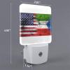 Qauirfe Us Equatorial Guinea America Flag Night Light Set of 2 Home Decor view 2