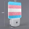 Qauirfe Transgender Pride Flag LGBTQ Oil Painted Night Light Set of 2 Home Decor view 2