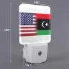 Qauirfe Us Libya America Flag Night Light Set of 2 Home Decor view 2