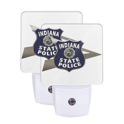 Qauirfe Peru Indiana State Police Night Light Set of 2 Home Decor