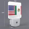 Qauirfe Mexico America Flag Oil Painted Night Light Set of 2 Home Decor view 2